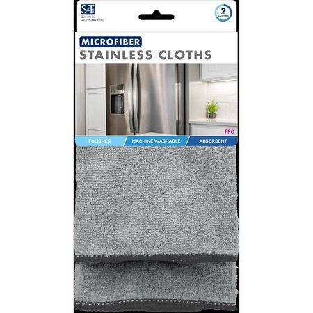 VIKING Schroeder & Tremayne Microfiber Cleaning Cloth 12 in. W X 16 in. L 2 pk 239700
